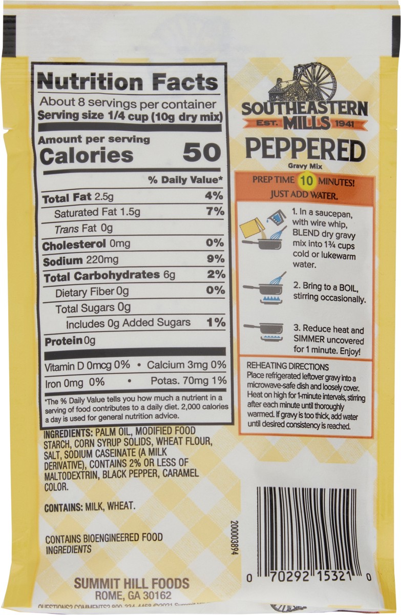 slide 4 of 8, Southeastern Mills Peppered Gravy Mix 2.75 OZ, 2.75 oz