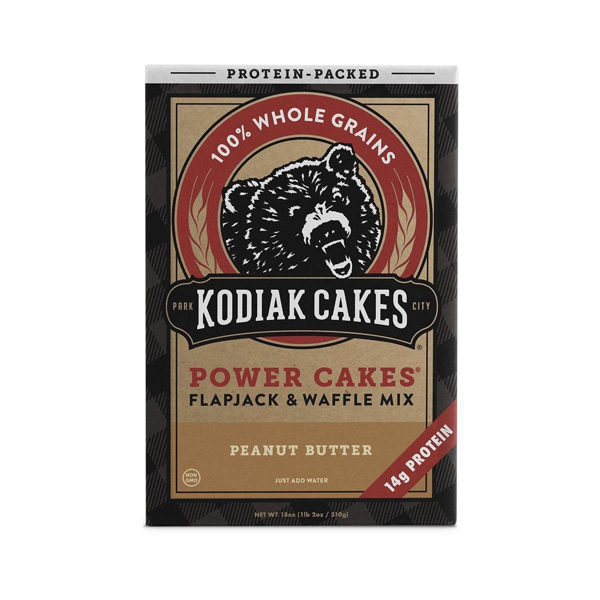 slide 1 of 8, Kodiak Cakes Protein Packed Flapjack & Waffle Mix Crunchy Peanut Butter, 18 oz