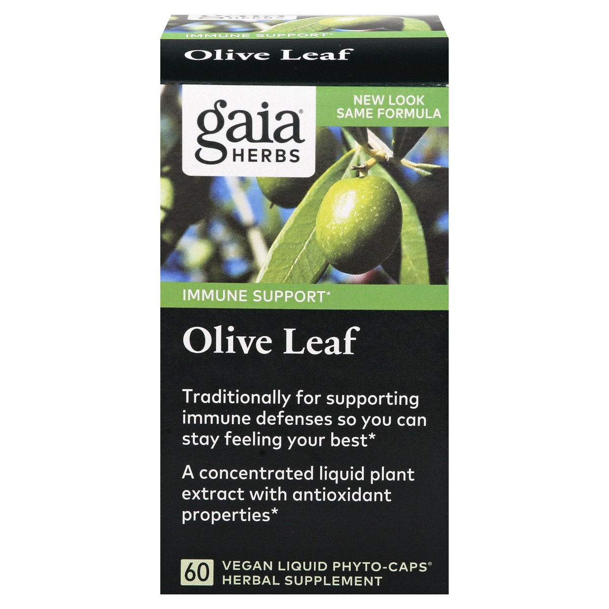 slide 1 of 13, Gaia Herbs Olive Leaf Herbal Supplement, 60 ct