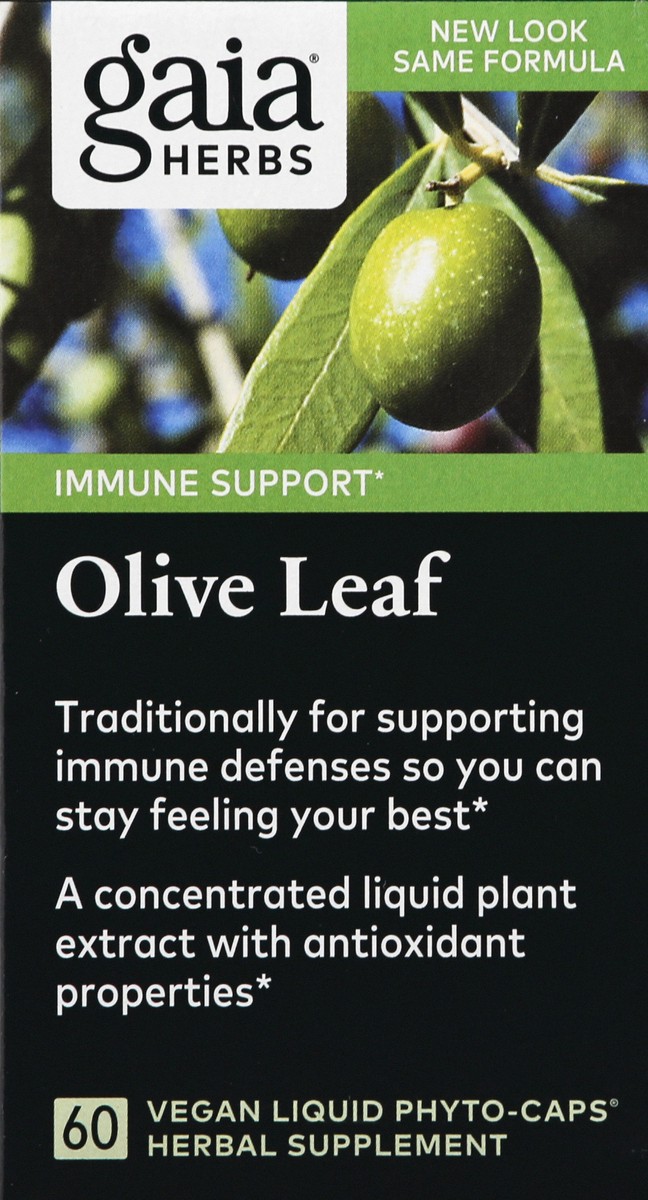 slide 1 of 13, Gaia Herbs Olive Leaf Herbal Supplement, 60 ct