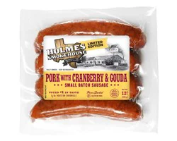Holmes Smokehouse Pork with Cranberry & Gouda Small Batch Sausage Links