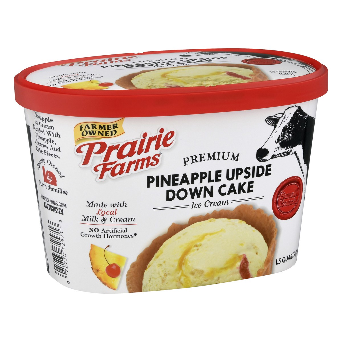 slide 2 of 9, Prairie Farms Premium Pineapple Upside Down Cake Ice Cream 1.5 qt, 1.5 qt