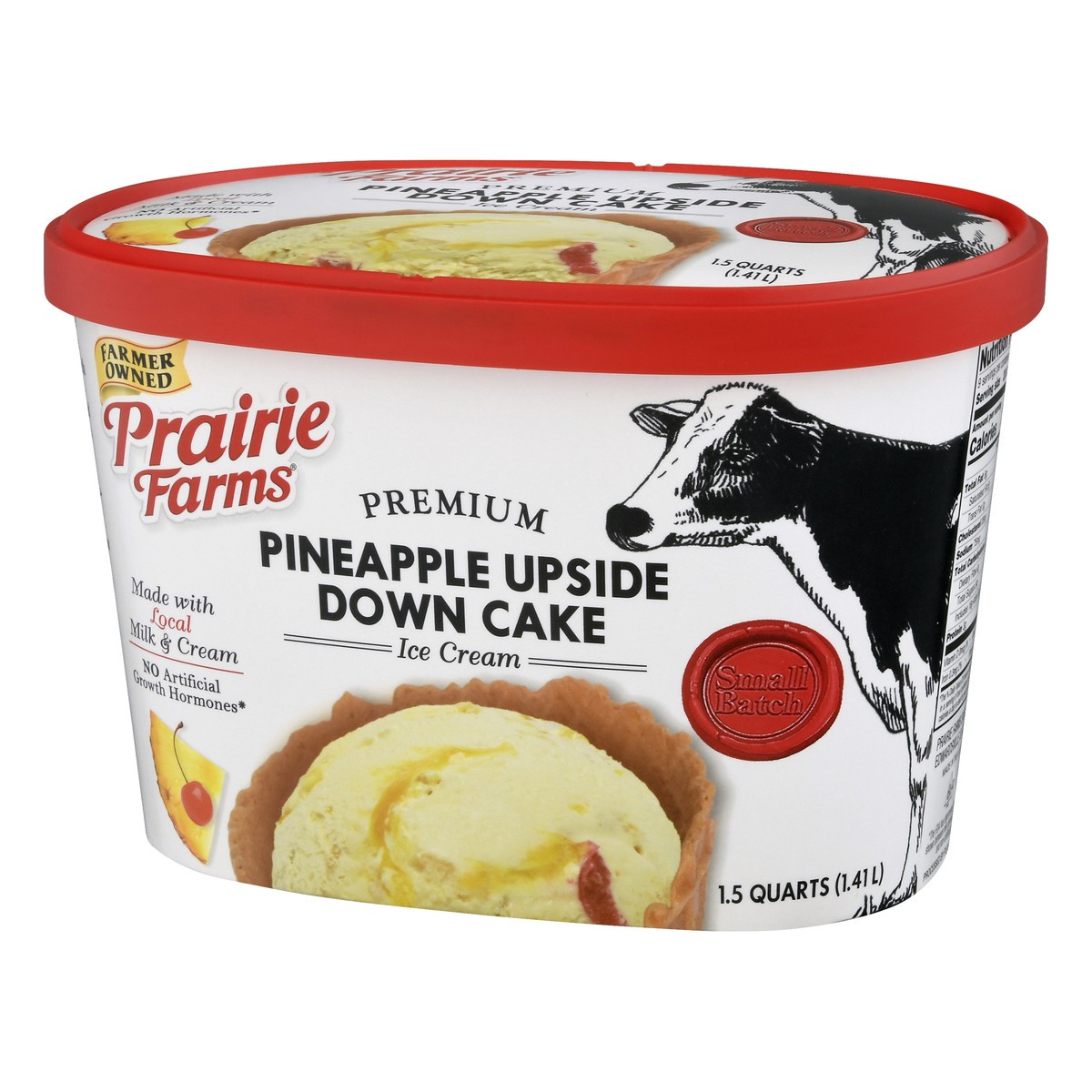 slide 3 of 9, Prairie Farms Premium Pineapple Upside Down Cake Ice Cream 1.5 qt, 1.5 qt