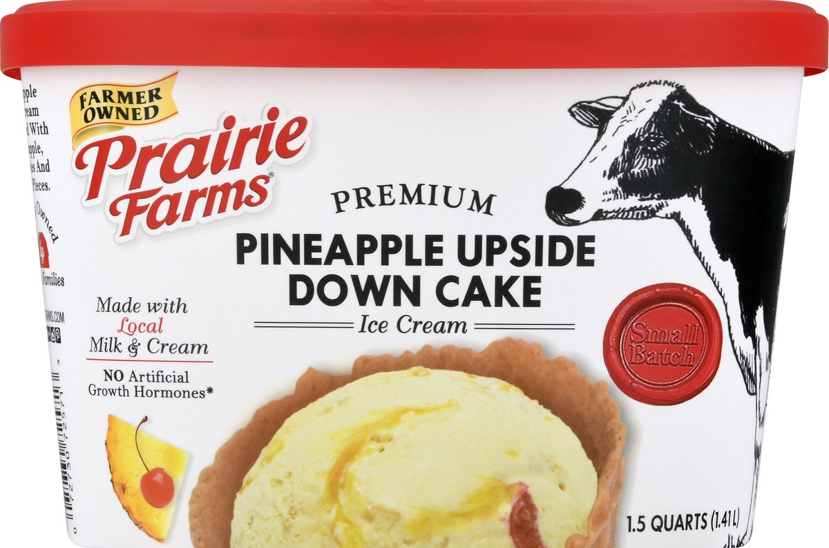 slide 6 of 9, Prairie Farms Premium Pineapple Upside Down Cake Ice Cream 1.5 qt, 1.5 qt