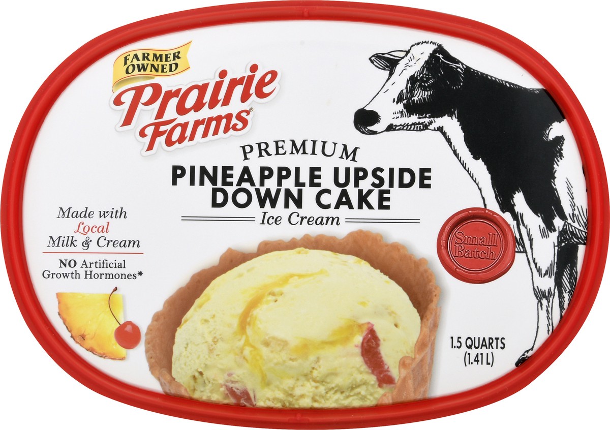 slide 9 of 9, Prairie Farms Premium Pineapple Upside Down Cake Ice Cream 1.5 qt, 1.5 qt