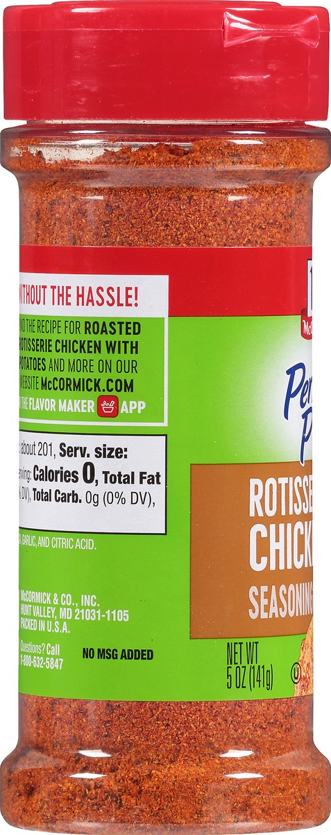 slide 5 of 7, McCormick Perfect Pinch Gluten Free Rotisserie Chicken Seasoning - 5oz, 5 oz