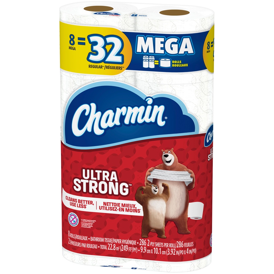 slide 4 of 4, Charmin Ultra Strong Toilet Papper, 8 ct