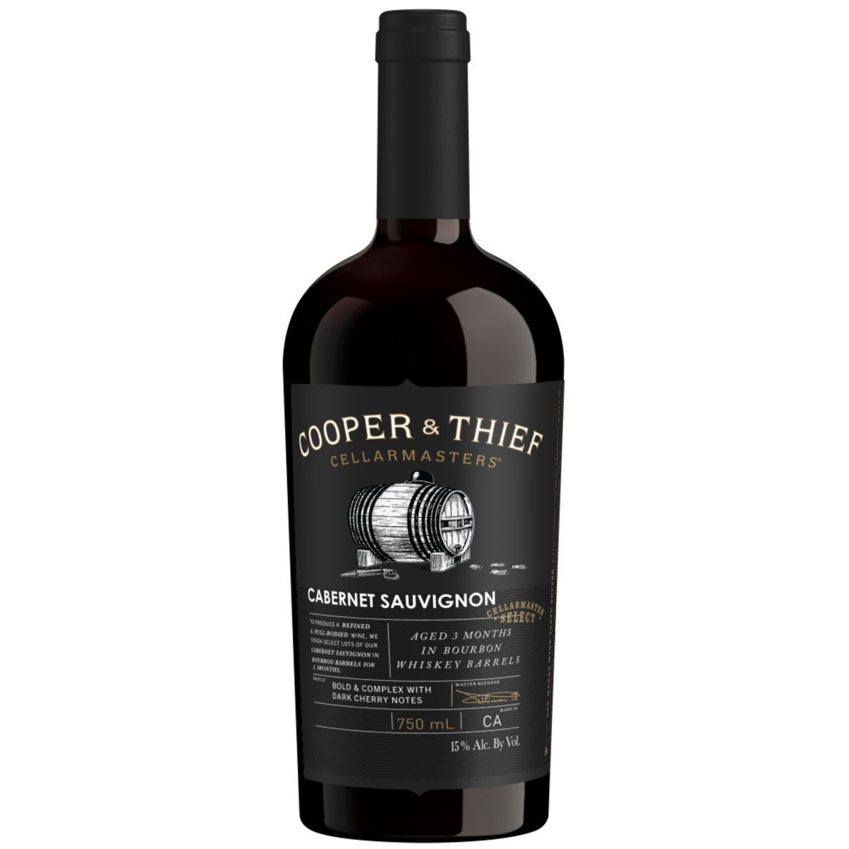 slide 1 of 5, Cooper & Thief Cellarmasters Cabernet Sauvignon, Red wine, 750mL, 750 ml