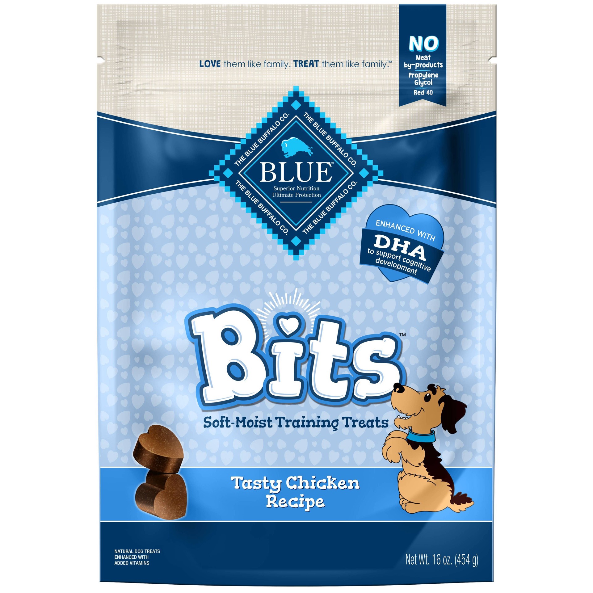 slide 1 of 7, Blue Buffalo Blue Bits Natural Soft-Moist Training Dog Treats with Chicken Recipe - 19oz, 16 oz