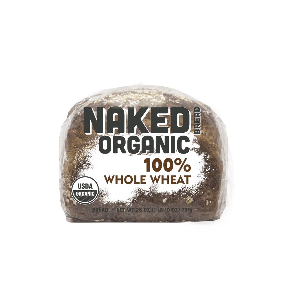 slide 2 of 3, Naked Bread® Organic 100% Whole Wheat Bread, 26 oz