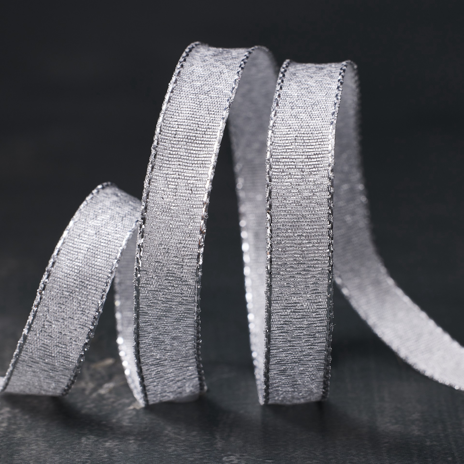 slide 2 of 2, 3/8" X 5yd. Metallic Wired Ribbon By Celebrate It Tempo, 3/8 in x 5 yd