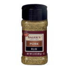 slide 1 of 1, Sauer's Seasoning Rub Pork, 3.3 oz