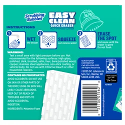 Scrubbing Bubbles Easy Clean Quick Eraser, Multipurpose Bathroom Cleaner, 4 Ct.