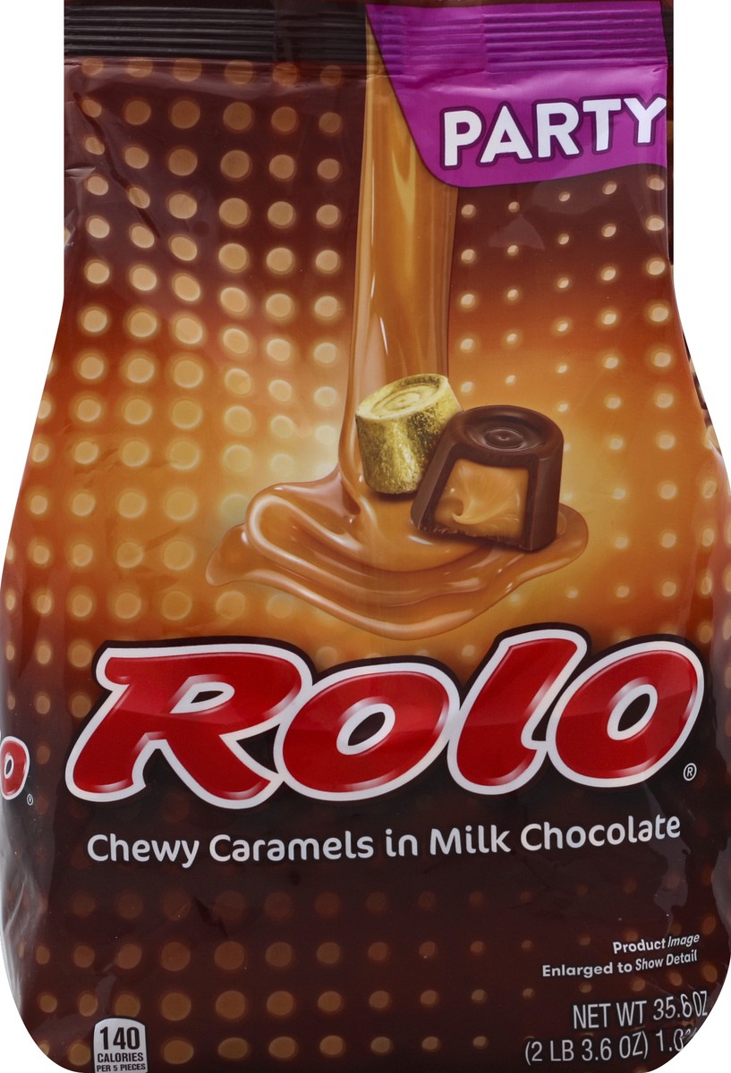 slide 3 of 4, ROLO Rich Chocolate Caramels Candy Party Pack, 35.6 oz, 35.6 oz