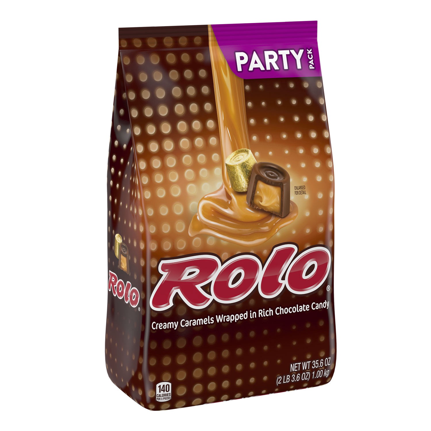 slide 1 of 4, ROLO Rich Chocolate Caramels Candy Party Pack, 35.6 oz, 35.6 oz