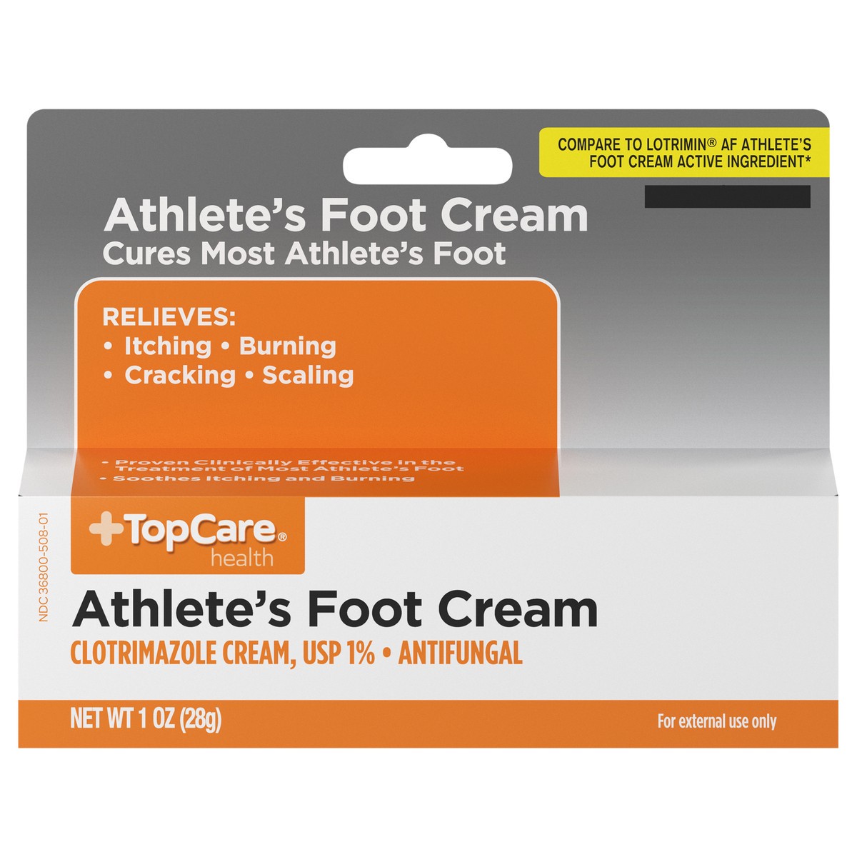slide 1 of 9, TopCare Health Athlete's Foot Cream 1 oz, 1 oz