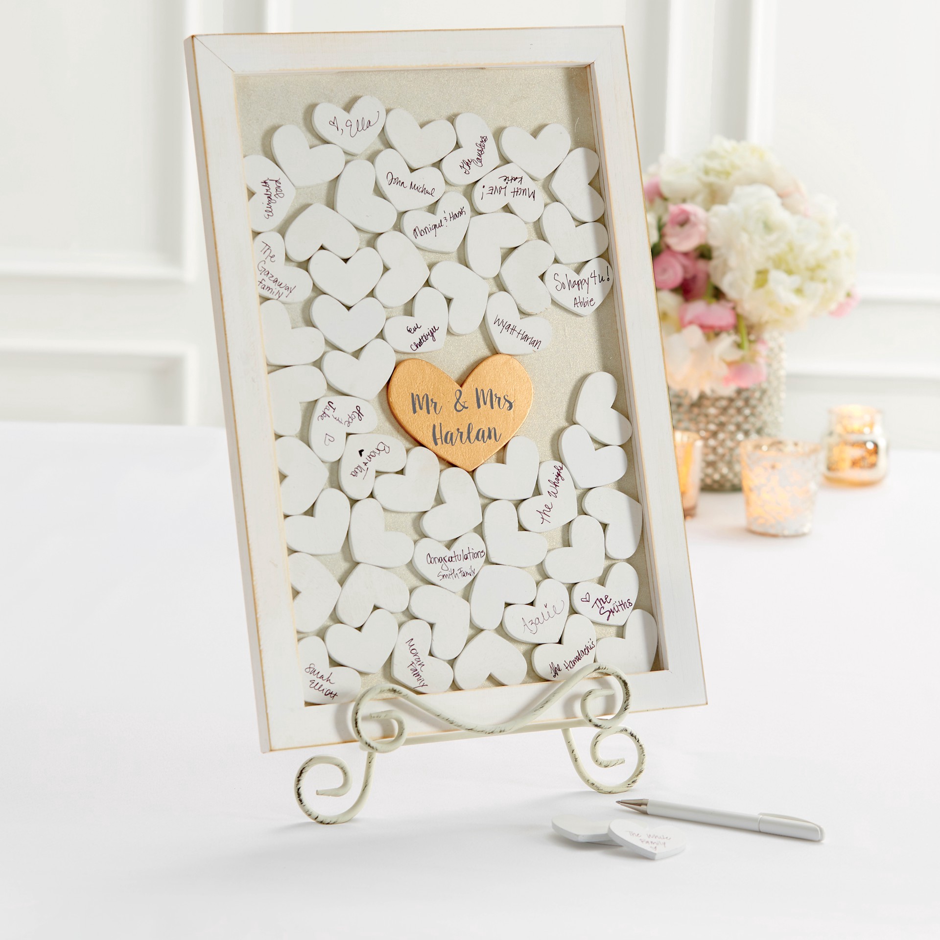 slide 2 of 4, Whitewashed Drop Box Guest Book By Celebrate It, 11.8 in x 18 in x 0.75 in