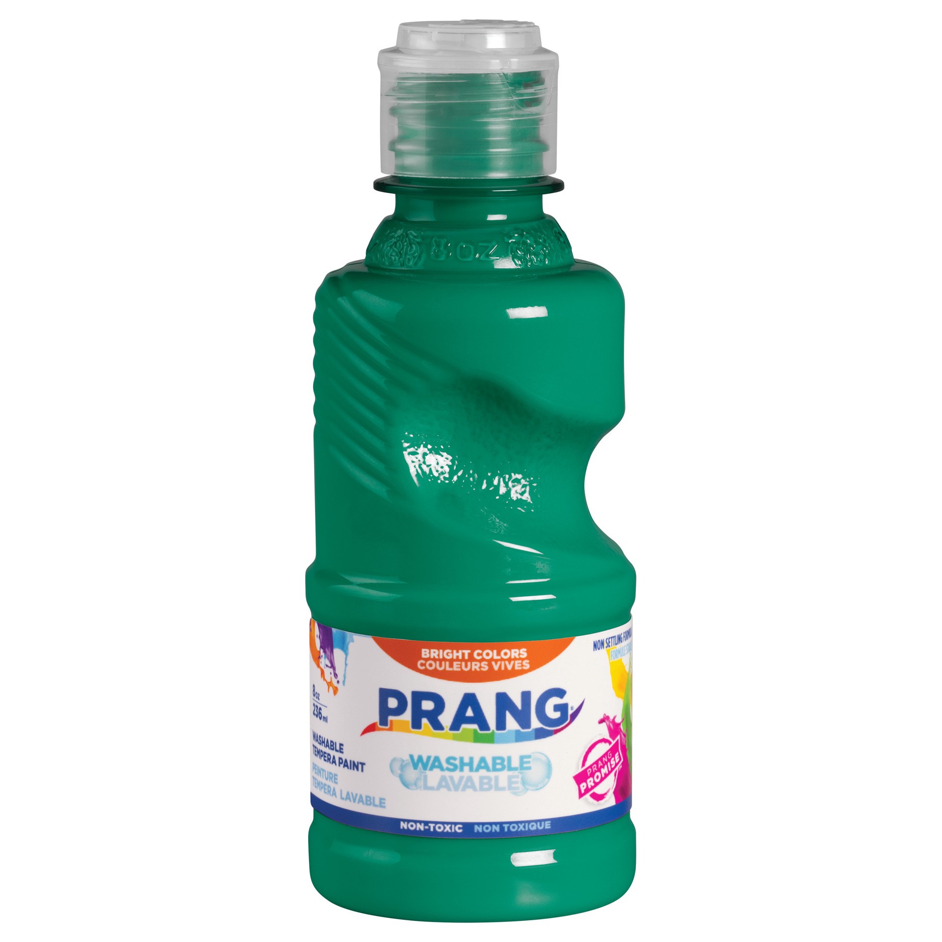 slide 1 of 5, PRANG Washable Tempera Paint, Green, 8 oz, 8 oz