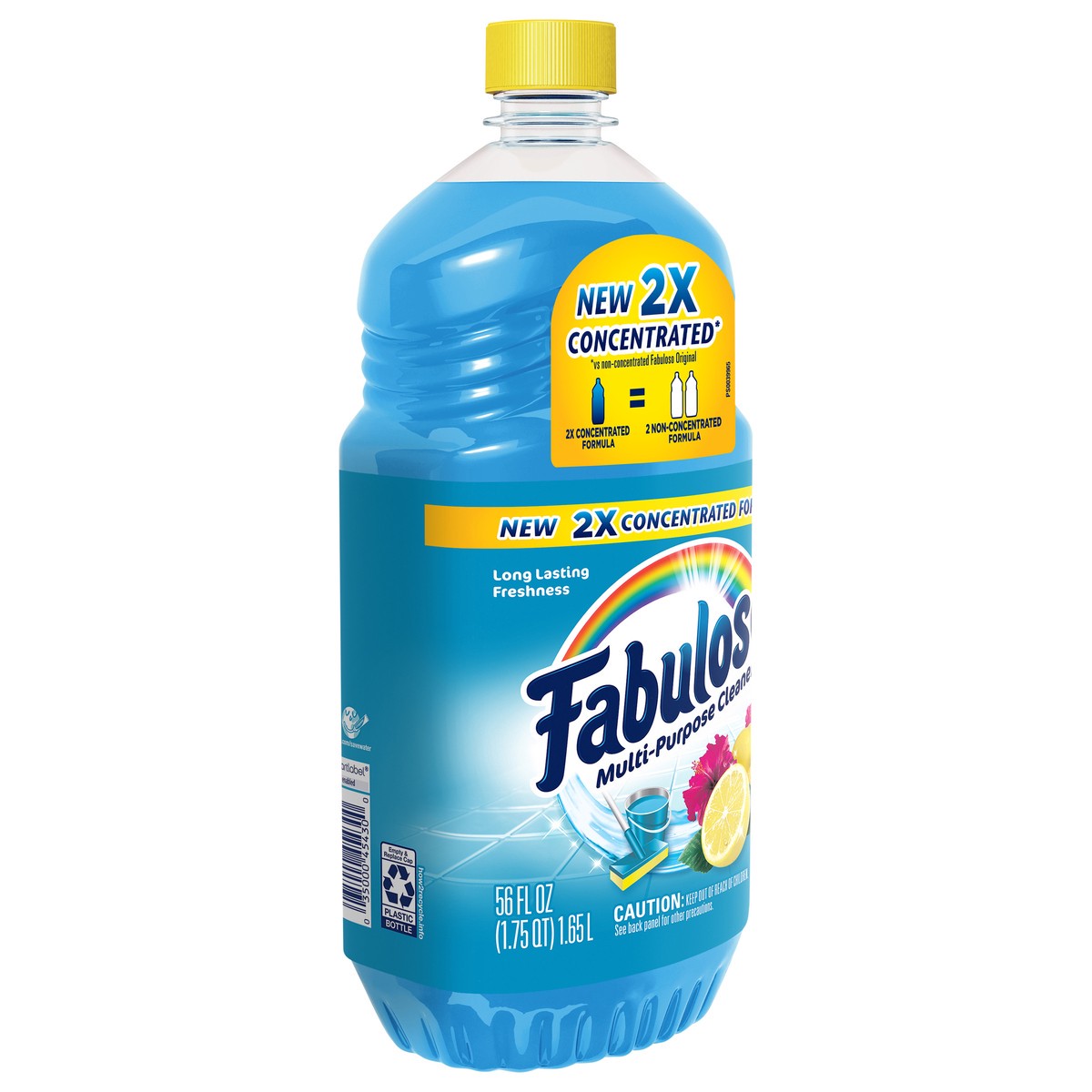 slide 4 of 9, Fabuloso Multi-Purpose Cleaner, 2X Concentrated Formula, Tropical Spring Scent, 56 Oz., 56 fl oz
