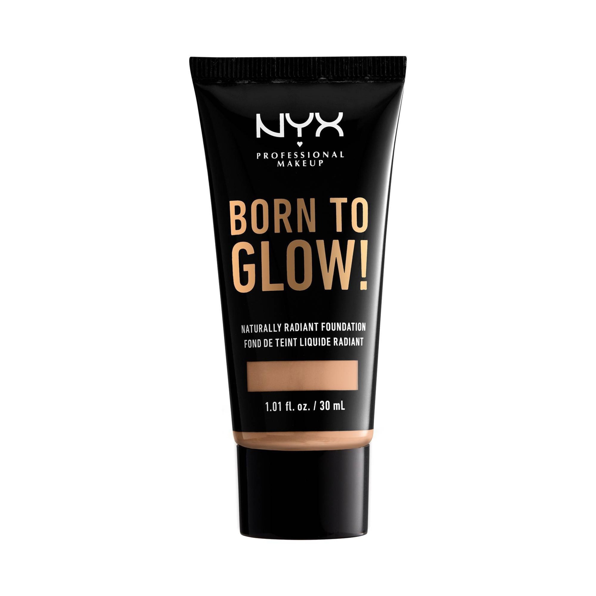 slide 1 of 1, NYX Professional Makeup Born To Glow Radiant Foundation Natural, 1 ct