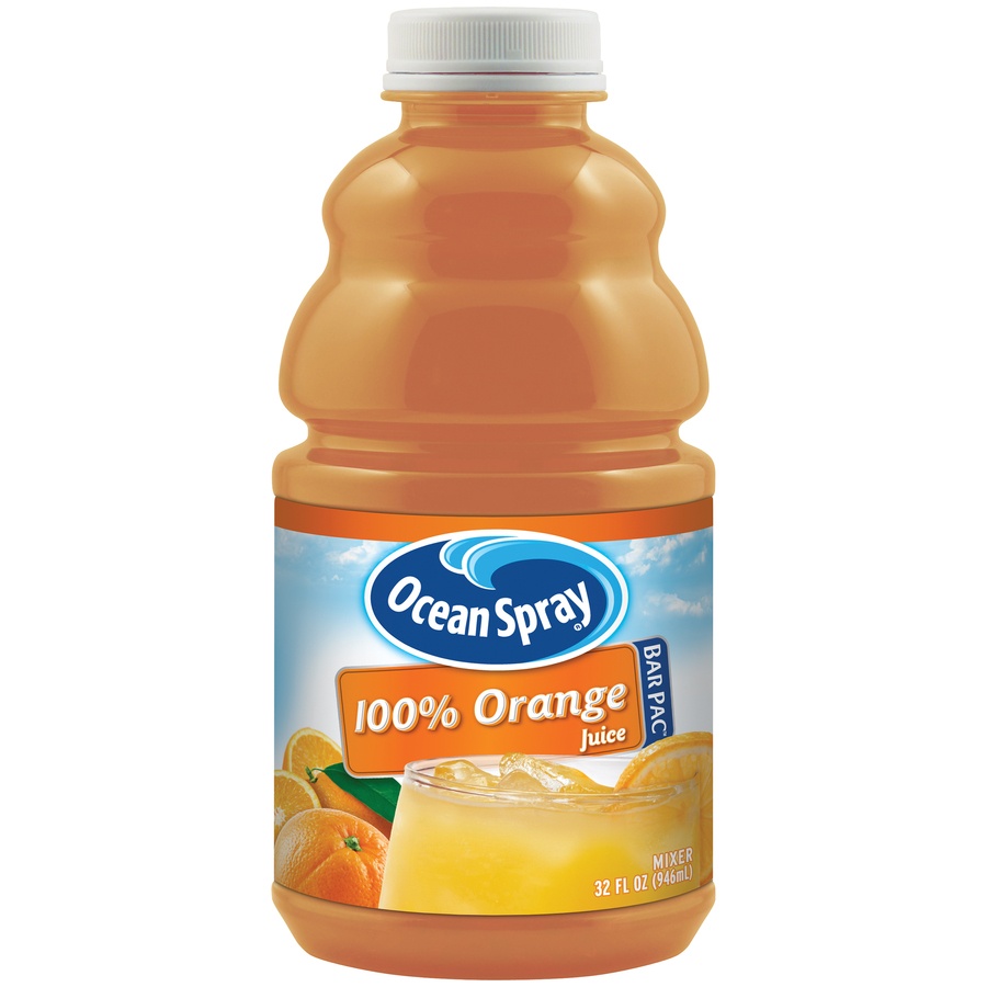 slide 1 of 3, Ocean Spray 100% Orange Juice Bar Pac Mixer, 32 fl oz