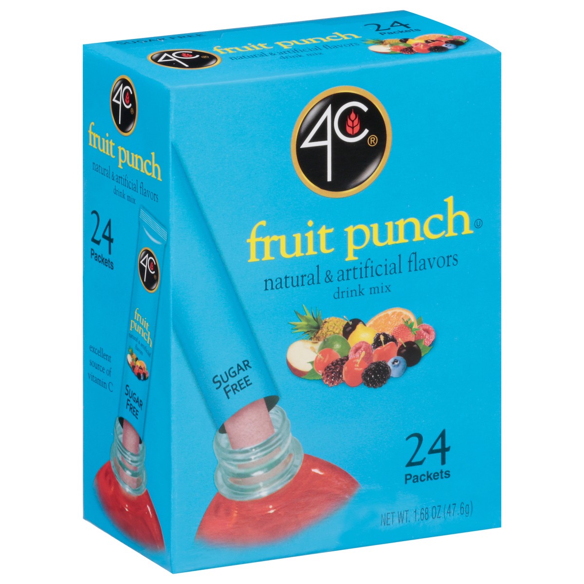 slide 2 of 14, 4C Foods Drink Mix Stix Fruit Punch 24 Ct - 1.68 Oz, 1.68 oz