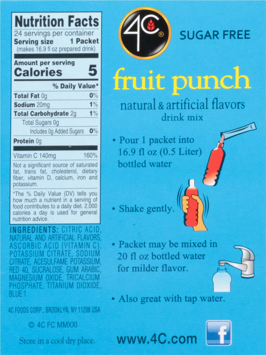 slide 3 of 14, 4C Foods Drink Mix Stix Fruit Punch 24 Ct - 1.68 Oz, 1.68 oz