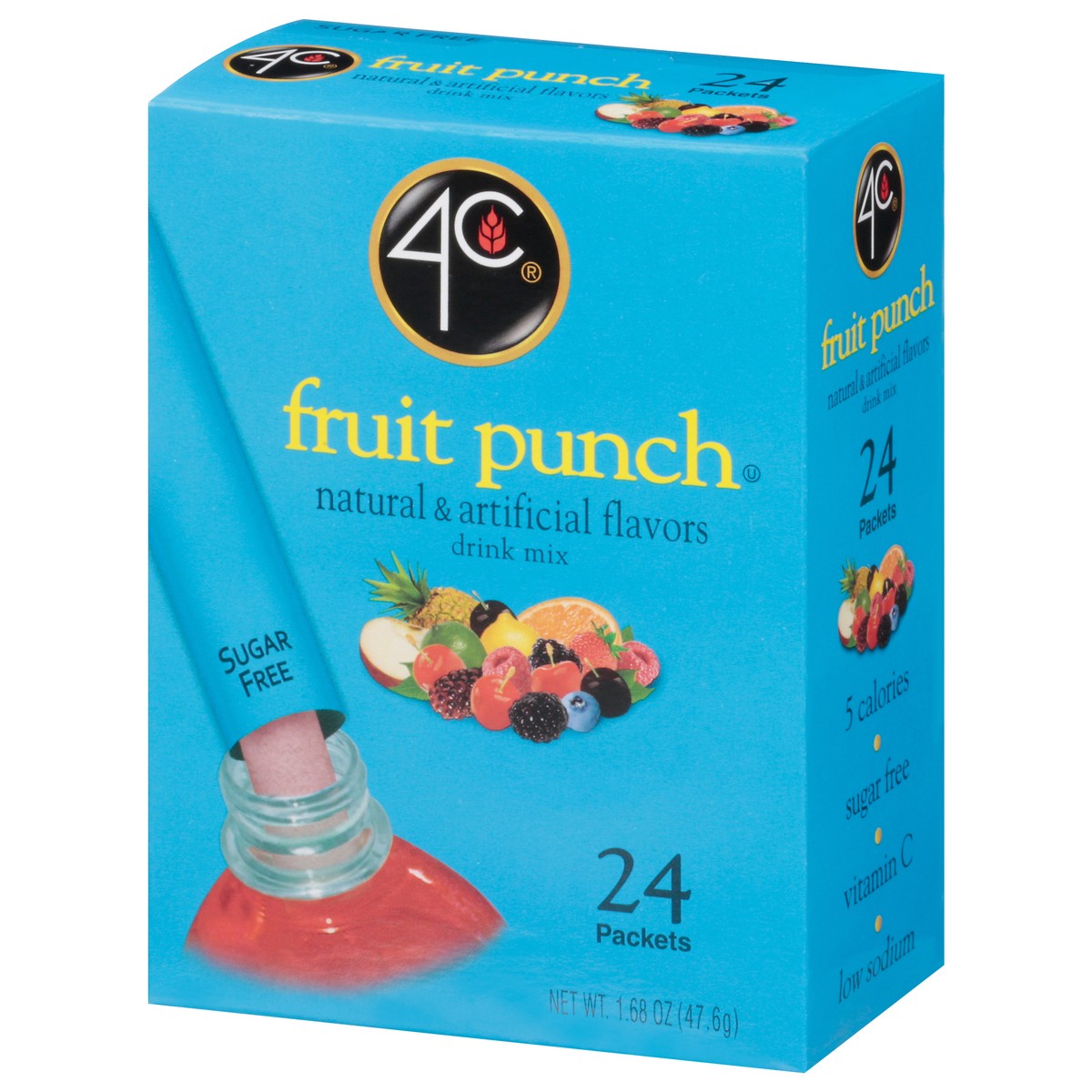 slide 5 of 14, 4C Foods Drink Mix Stix Fruit Punch 24 Ct - 1.68 Oz, 1.68 oz