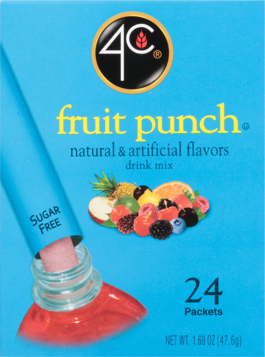 slide 1 of 14, 4C Foods Drink Mix Stix Fruit Punch - 1.68 oz, 1.68 oz