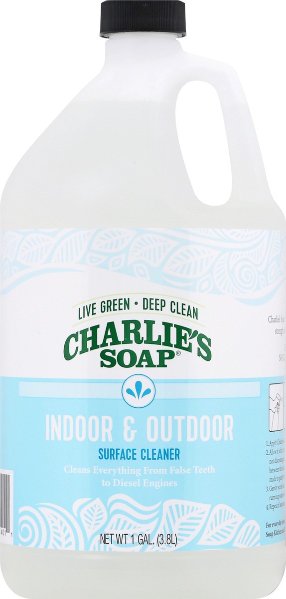 slide 9 of 11, Charlie's Soap Indoor & Outdoor Surface Cleaner 1 gl, 128 fl oz