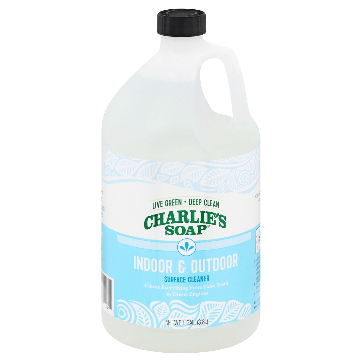 slide 10 of 11, Charlie's Soap Indoor & Outdoor Surface Cleaner 1 gl, 128 fl oz