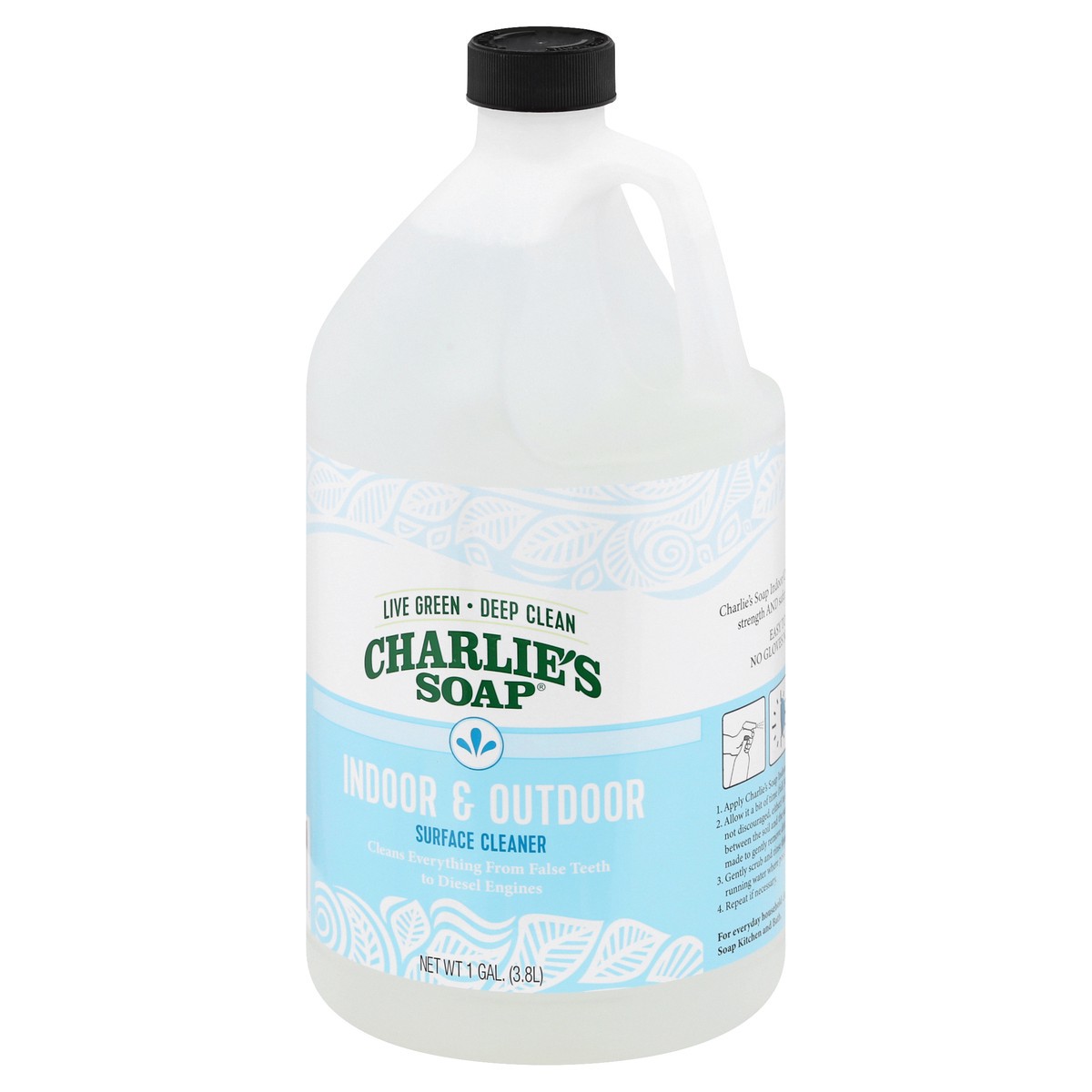 slide 4 of 11, Charlie's Soap Indoor & Outdoor Surface Cleaner 1 gl, 128 fl oz