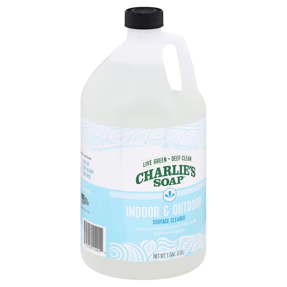 slide 6 of 11, Charlie's Soap Indoor & Outdoor Surface Cleaner 1 gl, 128 fl oz