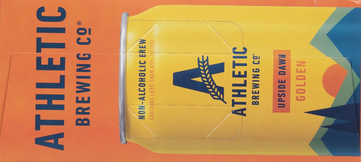 slide 4 of 9, Athletic Brewing Beer, Upside Dawn, Golden, 12 Pack, 12 ct; 12 oz