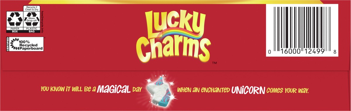 slide 6 of 9, Lucky Charms Gluten Free Cereal with Marshmallows, Kids Breakfast Cereal, Made with Whole Grain, Large Size, 14.9 oz, 14.9 oz