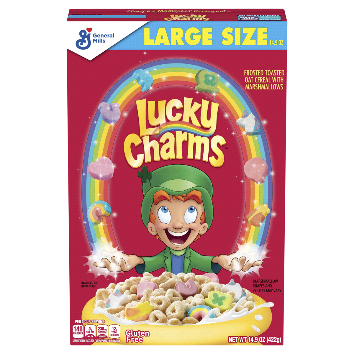 slide 1 of 1, Lucky Charms Cereal 14.9 oz, 14.9 oz