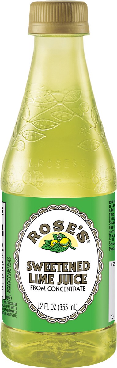 slide 8 of 11, Rose's Sweetened Lime Juice 12 fl oz Bottle, 12 oz