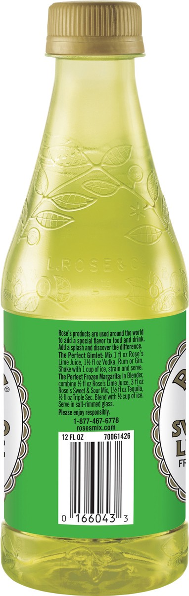 slide 10 of 11, Rose's Sweetened Lime Juice 12 fl oz Bottle, 12 oz