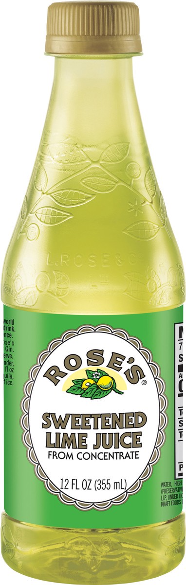 slide 9 of 11, Rose's Sweetened Lime Juice 12 fl oz Bottle, 12 oz