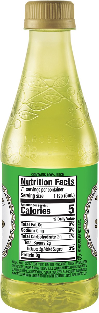 slide 11 of 11, Rose's Sweetened Lime Juice 12 fl oz Bottle, 12 oz