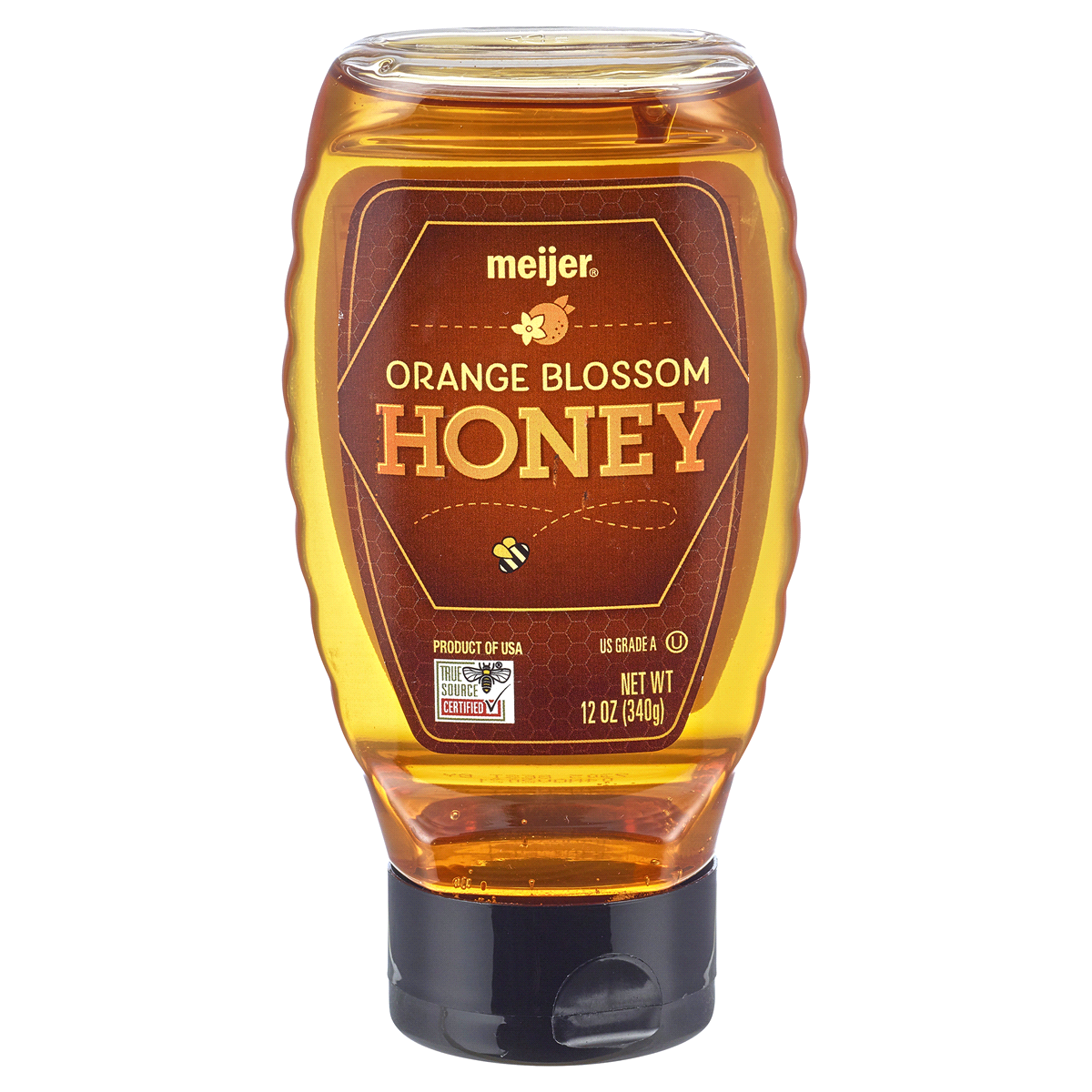slide 1 of 2, Meijer Orange Blossom Honey, 12 oz