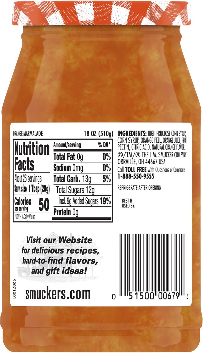 slide 2 of 8, Smucker's Spread, Orange Marmalade, 18 oz