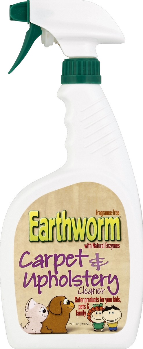 slide 2 of 3, Earthworm Carpet & Upholstery Cleaner, Fragrance-Free, 22 oz