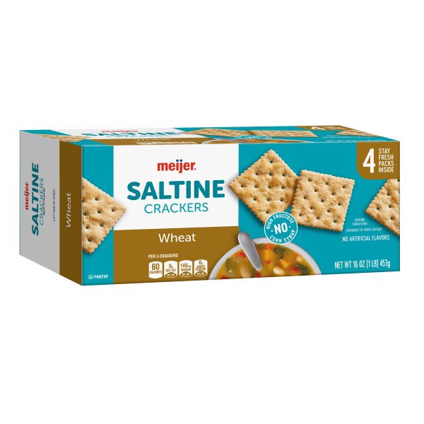 slide 4 of 29, Meijer Select Wheat Saltine Crackers, 16 oz