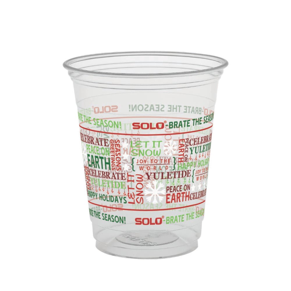 slide 1 of 1, Solo Holiday Cups, 18 oz