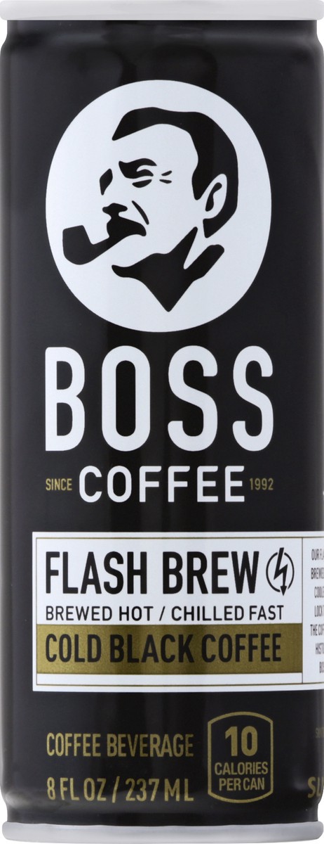 slide 3 of 8, BOSS Coffee Coffee Beverage, Cold Black, Flash Brew - 8 oz, 8 oz