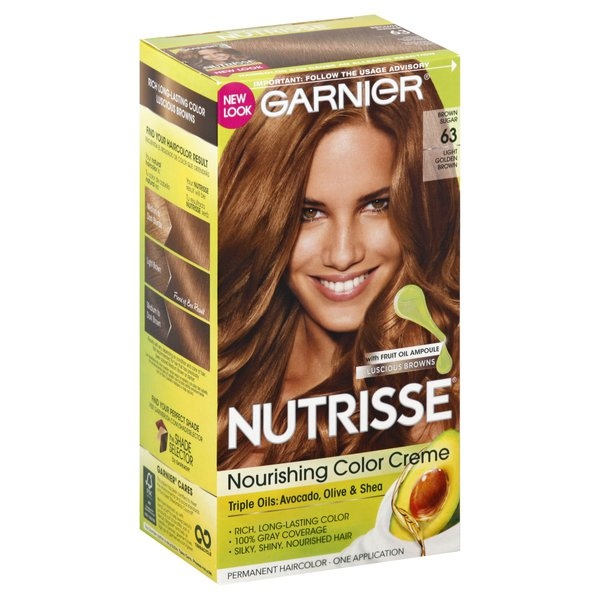 slide 1 of 1, Garnier Nourishing Hair Color Creme, Light Golden Brown, 1 ct