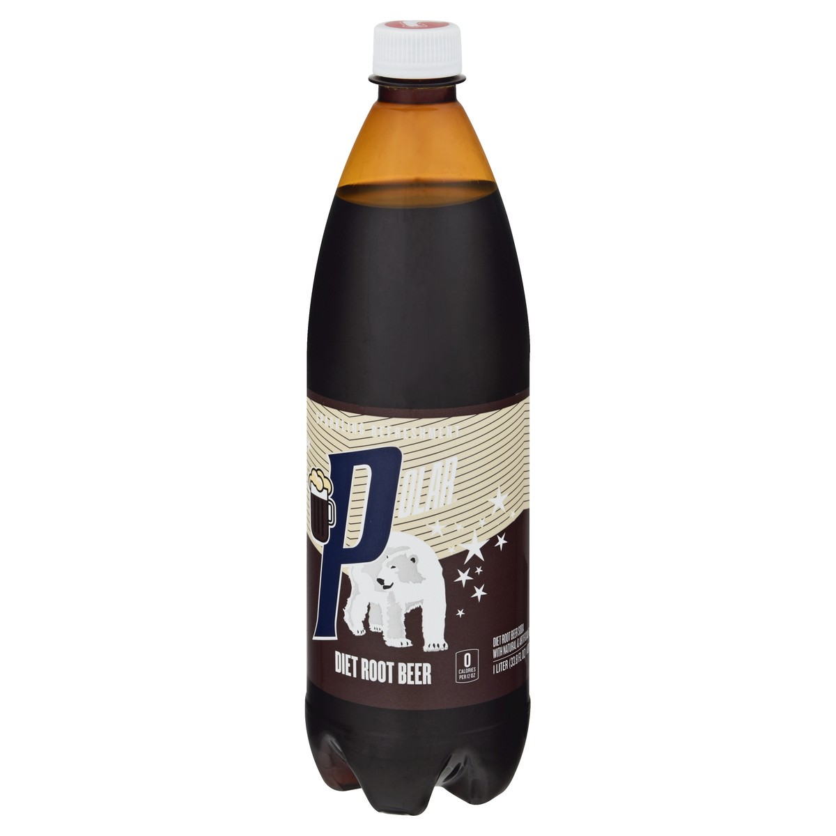 slide 2 of 13, Polar Diet Root Beer Single - 1 l, 1 l