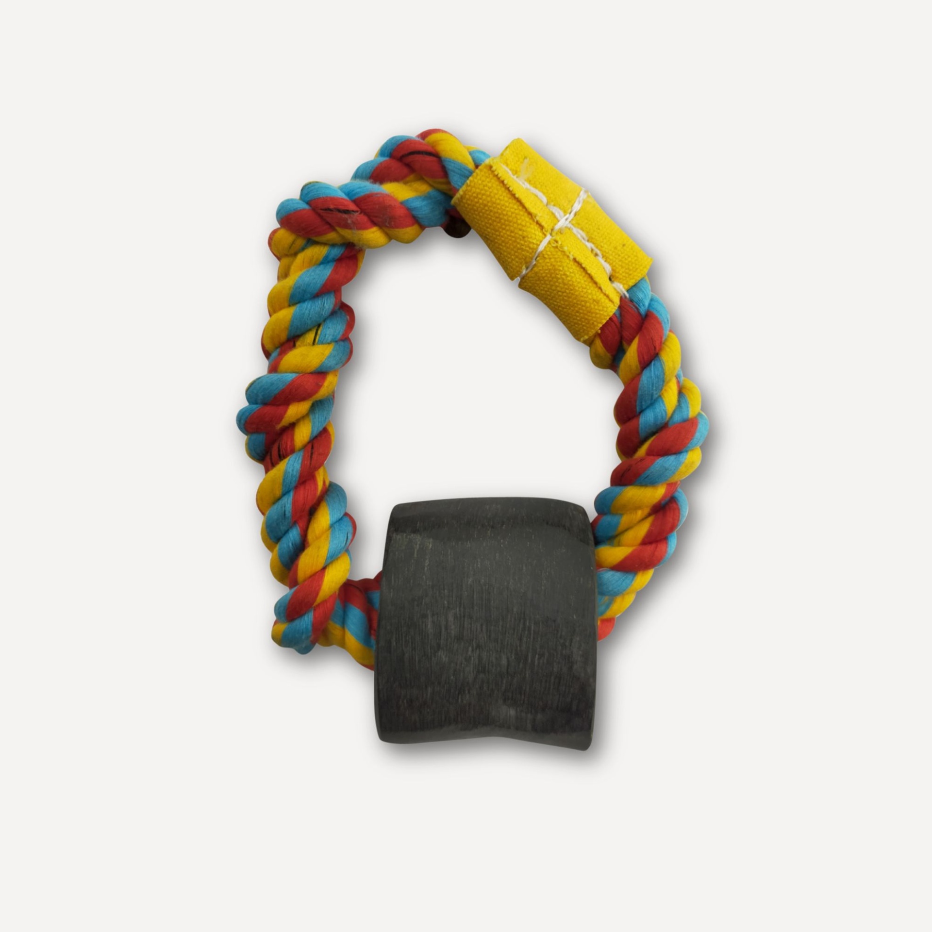 slide 1 of 1, Joyhound Top Paw Twisted Ring with Horn Rope Dog Toy, MED