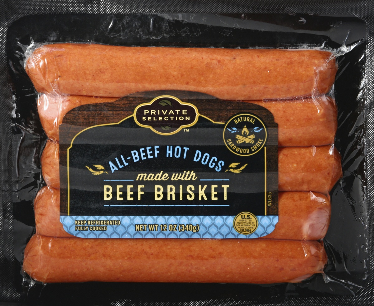 Private Selection Beef Brisket All-Beef Hot Dogs 12 oz | Shipt